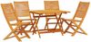 vidaXL Garten Essgruppe 5 pcs Braun Massivholz Akazie 3375702 Bild 2