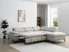 Vente-unique - SURDELI Sofa Stoff Beige - B 233 cm x H 79 cm x L 280 cm Bild 2
