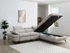 Vente-unique - SURDELI Sofa Stoff Beige - B 233 cm x H 79 cm x L 280 cm Bild 3