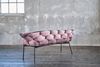 KAWOLA Bank MONTY Sitzbank 240cm Velvet rosa 78 x 62 x 240 cm Bild 5