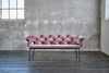 KAWOLA Bank MONTY Sitzbank 240cm Velvet rosa 78 x 62 x 240 cm Bild 2