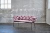 KAWOLA Bank MONTY Sitzbank 240cm Velvet rosa 78 x 62 x 240 cm Bild 4