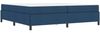 vidaXL Boxspringbett mit Matratze Blau 200 x 200 cm Stoff 3398891 Bild 4