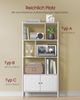 Vasagle Bücherregal, Bücherschrank mit 4 offenen Regalebenen, Regal Bild 4