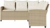 vidaXL L-förmiges Couchsofa mit Kissen Beige Polyrattan 365417 Bild 3