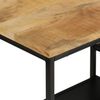 vidaXL Konsolentisch 110x30x75 cm Raues Massivholz Mango und Eisen 372730 Bild 4