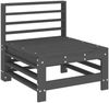 vidaXL Garten-Mittelsofas 2 Stk. Grau Massivholz Kiefer 825641 Bild 3