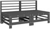 vidaXL Garten-Mittelsofas 2 Stk. Grau Massivholz Kiefer 825641 Bild 2