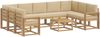 vidaXL Outdoor-Sofagarnitur 10 pcs Weiß und Beige 59 x 59 x 37 cm 3388262 Bild 2
