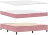 vidaXL Boxspringbett mit Kopfteil Rosa 180 x 200 cm Samt 3342079 Bild 5