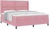 vidaXL Boxspringbett mit Kopfteil Rosa 180 x 200 cm Samt 3342079 Bild 2