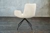 KAWOLA Stuhl NEW CHARME Drehstuhl Esszimmersessel Cord cremeweiß 87 x 66 x 59 cm Bild 5