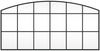 vidaXL Wandspiegel Schwarz 100x50 cm Gewölbt Eisen 358638 Bild 3