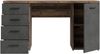 Schreibtisch NET106, Old Wood Vintage Nb./ Betonoptik dunkelgrau Bild 4