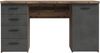 Schreibtisch NET106, Old Wood Vintage Nb./ Betonoptik dunkelgrau Bild 2