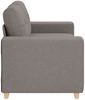 vidaXL Loveseat-Sofa Taupe 160x77x82 cm Stoff 4105074 Bild 5