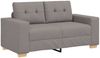 vidaXL Loveseat-Sofa Taupe 160x77x82 cm Stoff 4105074 Bild 2