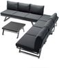 Sieger Auckland Loungetisch/Hocker/Eckteil mit Polyesterbeschichtung, Aluminium Eisengrau 72 x 47 x 72 cm Bild 2
