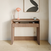 Selsey 'ZOOM' - Ausziehbarer Schreibtisch mit Schublade und Rillen, Eiche Casella Braun, 98 cm Bild 2