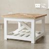 CLP Couchtisch Bastrop 60 x 60 cm quadratisch rustikal Sofatisch in Landhausstil,natura Bild 2