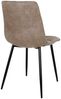 House Nordic Esszimmerstuhl, Mikrofaser, hellbraun, schwarze Beine, HN1281 - 2er set Bild 4