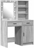 vidaXL Schminktischset mit LED 2 pcs Graues Sonoma Holzwerkstoff 3334277 Bild 2