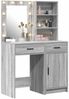 vidaXL Schminktischset mit LED 2 pcs Graues Sonoma Holzwerkstoff 3334277 Bild 3