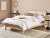 Bett mit Lattenrost MONPAZIER 140 x 200 cm Rattan Heller Holzfarbton Bild 3