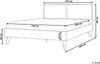 Bett mit Lattenrost MONPAZIER 140 x 200 cm Rattan Heller Holzfarbton Bild 2