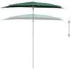 vidaXL Halb-Sonnenschirm mit Mast 180x90 cm Grün 315560 Bild 4