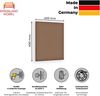 Rheinland Möbel FocusWall WAQ0404 – Quadratischer Akustik-Wandabsorber 40×40 cm in Stofffarbe Sandstorm inkl. Montage-Set - Made in Germany - Klasse A, Stoffbezug, schwer entflammbar Bild 2