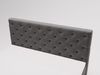 GRAINGOLD Montego Doppelbett 140x200, Boxspringbett, zwei Bettkästen, Glamour Stil, Velvet-Stoff, Anthrazit Bild 3