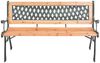 vidaXL Gartenbank 116 cm Gusseisen und Massivholz Tanne 319571 Bild 2
