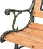 vidaXL Gartenbank 116 cm Gusseisen und Massivholz Tanne 319571 Bild 4