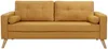 Vente-unique 'TATUM' 3-Sitzer Sofa, Bouclé Stoff gelb, 182 x 81 x 83 cm Bild 2