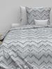 Zo! Home Cotton Bettwäsche 135x200 Samanta blue Zickzack blau grau Bild 2