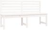 vidaXL Gartenbank Weiß 157,5 cm Massivholz Kiefer 824040 Bild 2