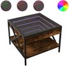 vidaXL Couchtisch mit Infinity-LED Räuchereiche 50x50x38 cm 847699 Bild 2