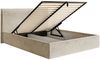 Selsey 'Softie Slim' Polsterbett 160×200 mit Bettkasten und Lattenrost, Velours, beige Bild 4