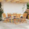 vidaXL Klappstuhl 6 pcs Grau 49 x 57,5 x 92 cm Massivholz Akazie 3329126 Bild 3