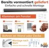 Doppelrollo Klemmfix ohne Bohren grau 50x140 cm [Stoffbreite 46cm] Duo Rollo für Fenster/Türen Gardine Zebrarollo - Farbe: Grau, Breite (cm): 50, Höhe (cm): 140 Bild 4