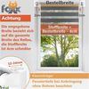 Doppelrollo Klemmfix ohne Bohren grau 50x140 cm [Stoffbreite 46cm] Duo Rollo für Fenster/Türen Gardine Zebrarollo - Farbe: Grau, Breite (cm): 50, Höhe (cm): 140 Bild 3