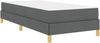 vidaXL Boxspringbett mit Matratze Dunkelgrau 100 x 200 cm Stoff 3398543 Bild 4