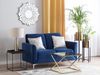 2-Sitzer Sofa Samtstoff marineblau FENES Bild 3