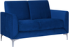 2-Sitzer Sofa Samtstoff marineblau FENES Bild 4