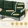 LVHOM 3-Sitzer Sofa mit Metallsockel, Polstersofa mit Seitentaschen, Loungesofa aus Cordstoff, Ergonomisches Stoffsofa, 171x72x80cm Bild 3