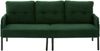 LVHOM 3-Sitzer Sofa mit Metallsockel, Polstersofa mit Seitentaschen, Loungesofa aus Cordstoff, Ergonomisches Stoffsofa, 171x72x80cm Bild 2
