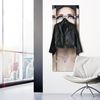 Queence Garderobe - "Diamond Girl" Druck auf hochwertigem Arcylglas inkl. Edelstahlhaken und Aufhängung, Format: 50x120cm Bild 2