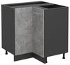 Eckunterschrank R-Line Beton 75.6 cm ohne Arbeitsplatte Vicco Bild 4