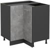 Eckunterschrank R-Line Beton 75.6 cm ohne Arbeitsplatte Vicco Bild 5